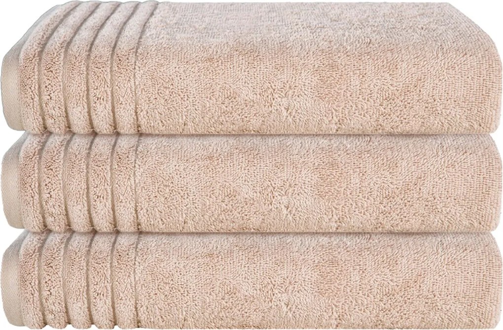 Kit 3 Toalhas de Rosto Trussardi 100% Algodão Imperiale - Nocciola  Nocciola