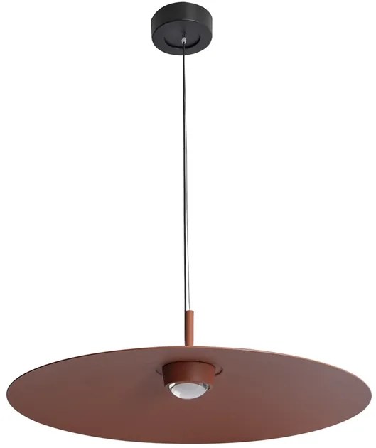 Pendente Led Aluminio 12W 60 3000K 60Cm Plato - TERRACOTA