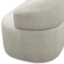 Sofá 2 Lugares Living Orgânico Sala de Estar 140cm Conka F05 Boucle Be