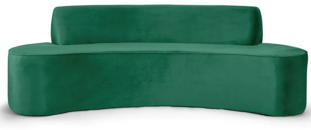 Sofá 3 Lugares Sala de Estar 210 cm Bélgica Veludo Verde G15 - Gran Belo