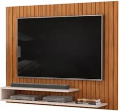Painel TV 55 Pol 134cm Ripado David D04 Freijó/Off White - Mpozenato