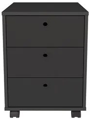 Conjunto Escritório Home Office 4 Peças Nil A06 Preto - Mpozenato