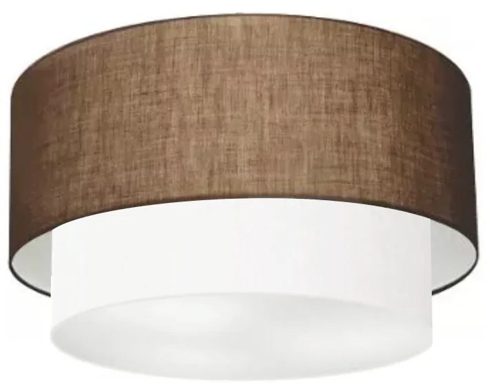 Plafon Para Banheiro Cilíndrico SB-3045 Cúpula Cor Café Branco
