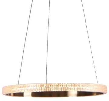 Pendente Oca Aro Ø60X4Cm Led 32W 3000K Bivolt | Bella Iluminação Gd001 (Dourado)