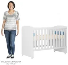 Berço Com Rodízios Amour Z49 Branco - Mpozenato