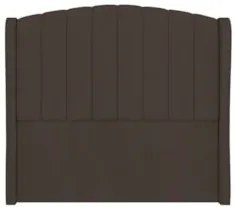 Cabeceira Casal Queen Cama Box 160cm Glenda Z04 Veludo Marrom - Mpozen