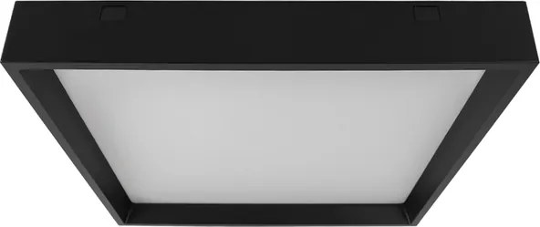 Plafon Led Sobrepor Quadrado Preto 28W 120 4000K Deep