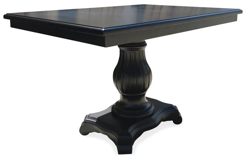 Mesa de Jantar Antique Retangular Madeira Maciça Eucalipto Base Torneada Entalhada Design Clássico