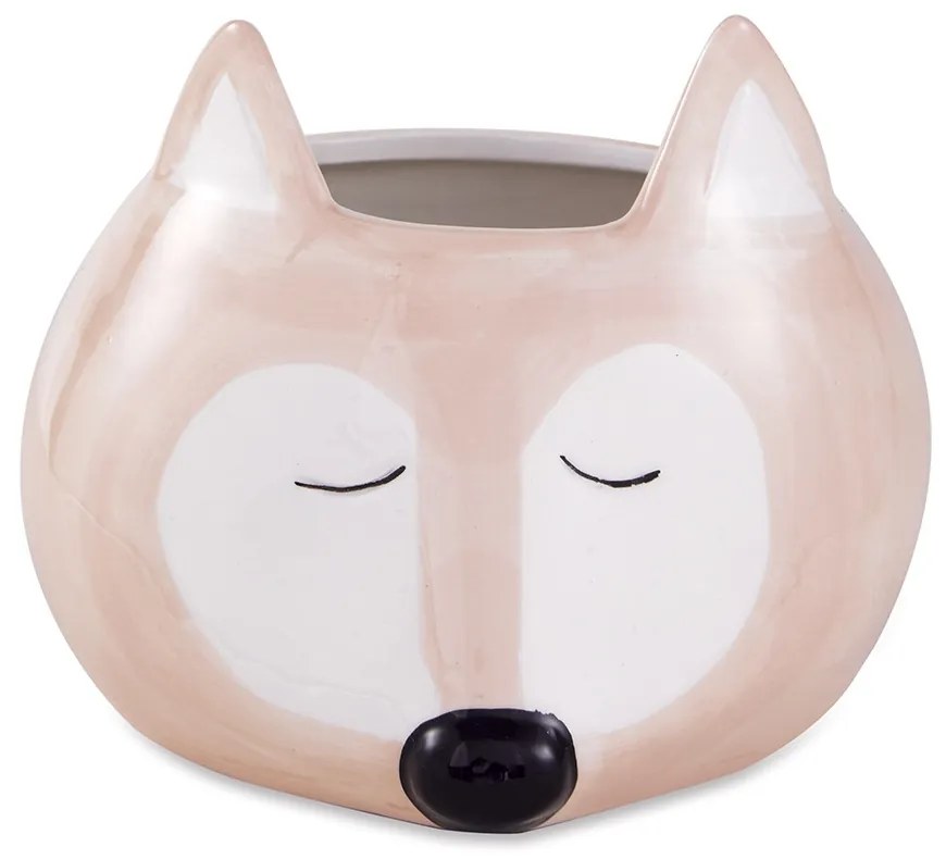 Cachepot "Raposa" Rose Em Ceramica 12x16 cm M02 - D'Rossi