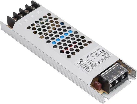 Driver Colmeia 24V 100W Aluminio Cinza Slim