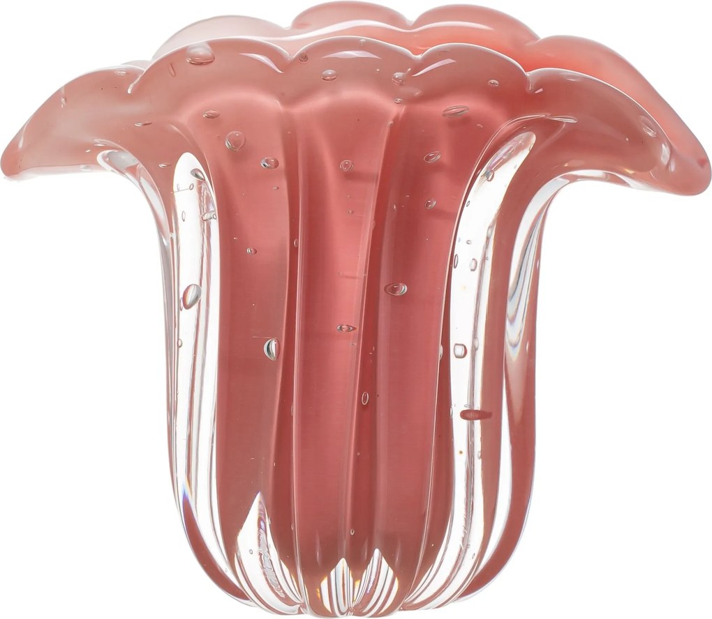 Vaso Murano Hallein Quartzo Rose