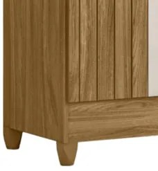 Guarda Roupa Casal 165cm Com Espelho Khani Freijó/Off Z17 - Mpozena