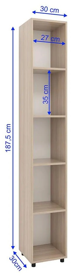 Estante Armário Livreiro Nichos Prateleiras Marrom Montana