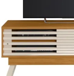 Rack Bancada de TV 65 Pol 150cm Keli Z10 Off/Cinamomo - Mpozenato