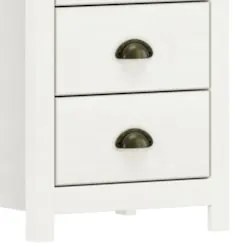 Mesa de Cabeceira 46cm Para Quarto 3 Gavetas Lázio Freijó F07 - Mpozen