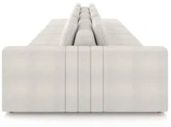 Sofá Ilha e Puff Sala Living 505cm Siesta Z32 Boucle Bege Claro - Mpoz