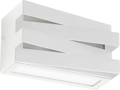 Arandela Aluminio Retangular Ip54 Trama - BRANCO