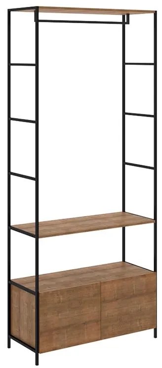 Arara Para Roupas Com 2 Gavetas E 2 Prateleiras - Vermont