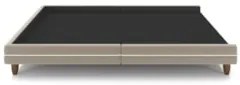 Cama Casal Base Box 140cm Many Z37 Veludo Bege - Mpozenato