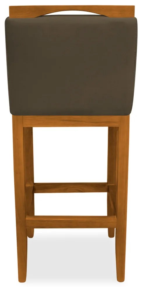Banqueta Decorativa Elis Veludo Marrom