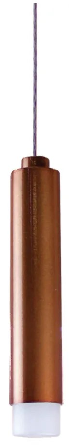 Pendente Cross Cabo Eletrificado Led 5W - Usina 19742/1 (CB-P - Cobre Brilho Polido, 3000k, 220v)