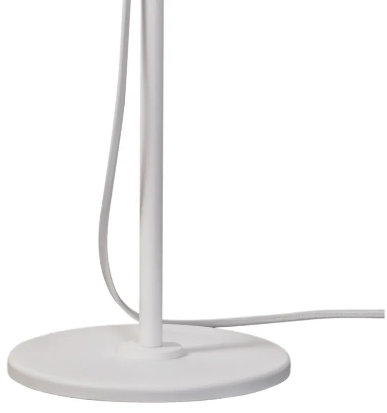 Abajur Dirham Regulável 15,5X24,4X47,7Cm 1Xg9 + 1Xmr16 Alumínio E Glob... (BT - Branco Texturizado, TRANSPARENTE)