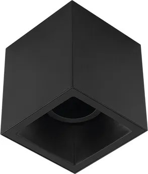 Plafon Sobrepor Aluminio 12Cm Square - PRETO