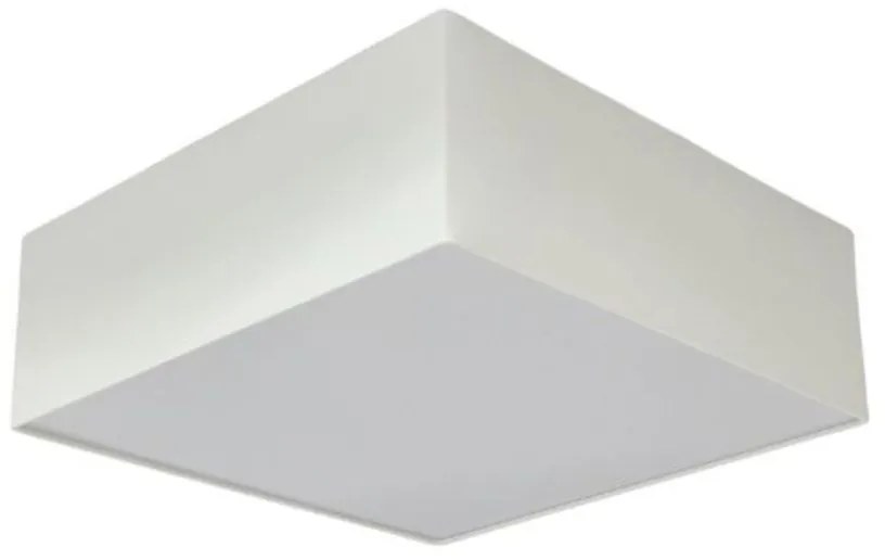 Plafon Quadrado Vivare Md-3001 Cúpula em Tecido 35x35x12cm - Bivolt - Para 3 Lâmpadas Bulbo 12w Não Inclusa