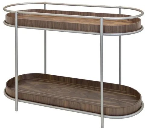 Mesa Lateral Niall Tampo Nogueira Base Champagne - 78389 Sun House