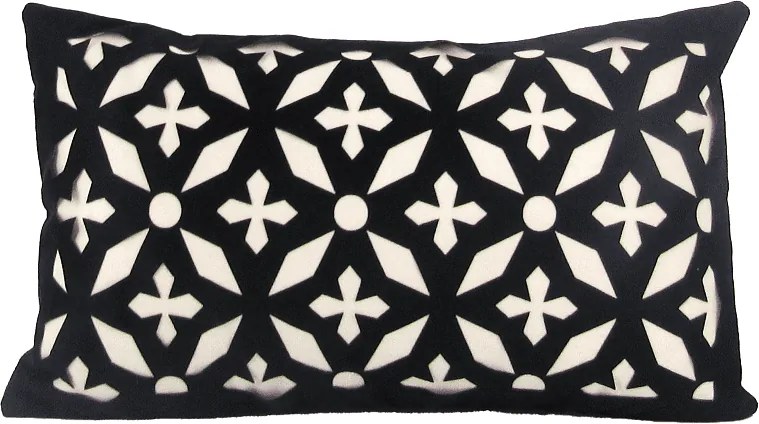 Capa Almofada Provence Star Preto 30x50cm