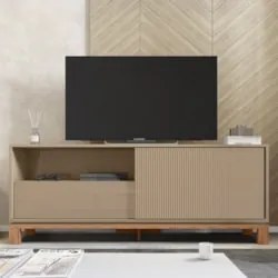 Rack Bancada Para TV 55 Pol 150cm Lucca Areia/Freijó C01 - Mpozenato