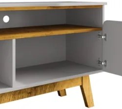 Rack Bancada Para TV 75 Pol 180cm Rita Off/Naturalle B02 - Mpozenat