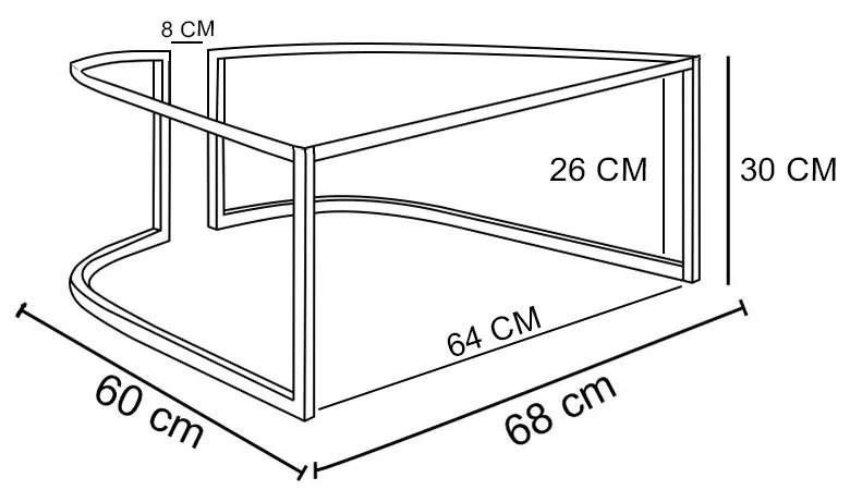 Base Industrial Dourado Poltrona Stella D03 - D'Rossi
