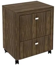 Armário para Home Office ME4112 com Rodízios Nogal - Tecno Mobili