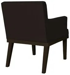 Kit 02 Poltronas Decorativas Vitória W01 Corano Marrom Escuro - Mpozen