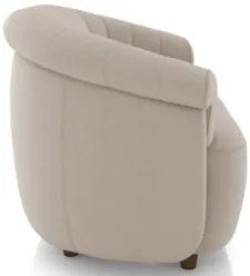 Sofá 2 Lugares 150cm Namoradeira Lykan Veludo Bege Z32    - Mpozenato