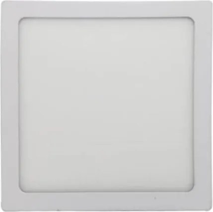 Plafon Led De Sobrepor Branco 18W 22X22cm Panel - LED BRANCO QUENTE (3000K)