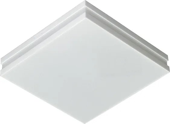 Plafon Led De Sobrepor Quadrado Aluminio Branco 25W Bilbao - LED BRANCO NEUTRO (4000K)