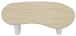 Mesa Para Escritório Reunião 200cm Vinny Carvalho/Branco A06 - Mpozena