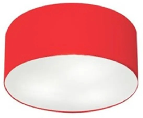 Plafon Para Sala Cilíndrico SL-3010 Cúpula Cor Vermelho