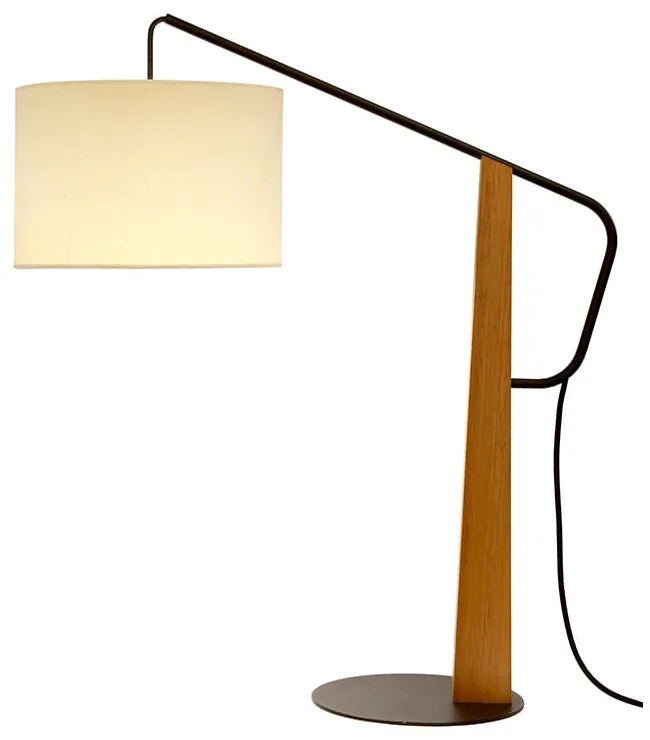 Luminária de Mesa Troy - Jequitibá e Off White