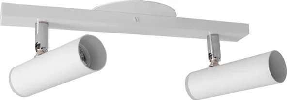 Spot Sobrepor Tubo Alum&amp;#xED;nio Branco Mini Dicroica Gu10