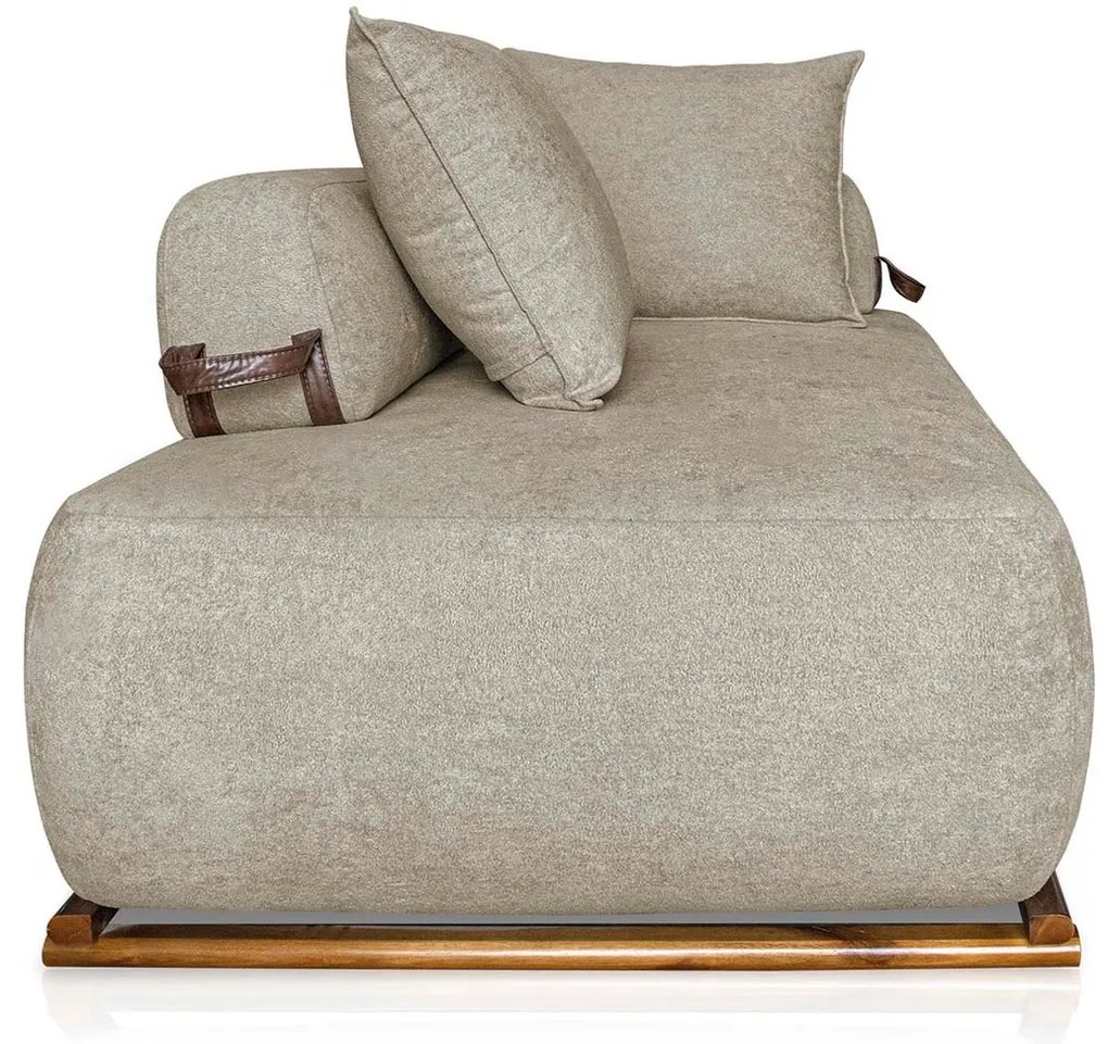 Sofá 3 Lugares Decoração Lazer Sala Ibiza SPZ 200cm Bouclé - ADJ Decor