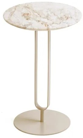 Mesa Lateral Lux Alta Tampo Calacata Base Off White - 78895 Sun house