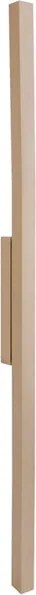 Arandela Led Aluminio Dourado 17,6W 3000K 127V Fit15
