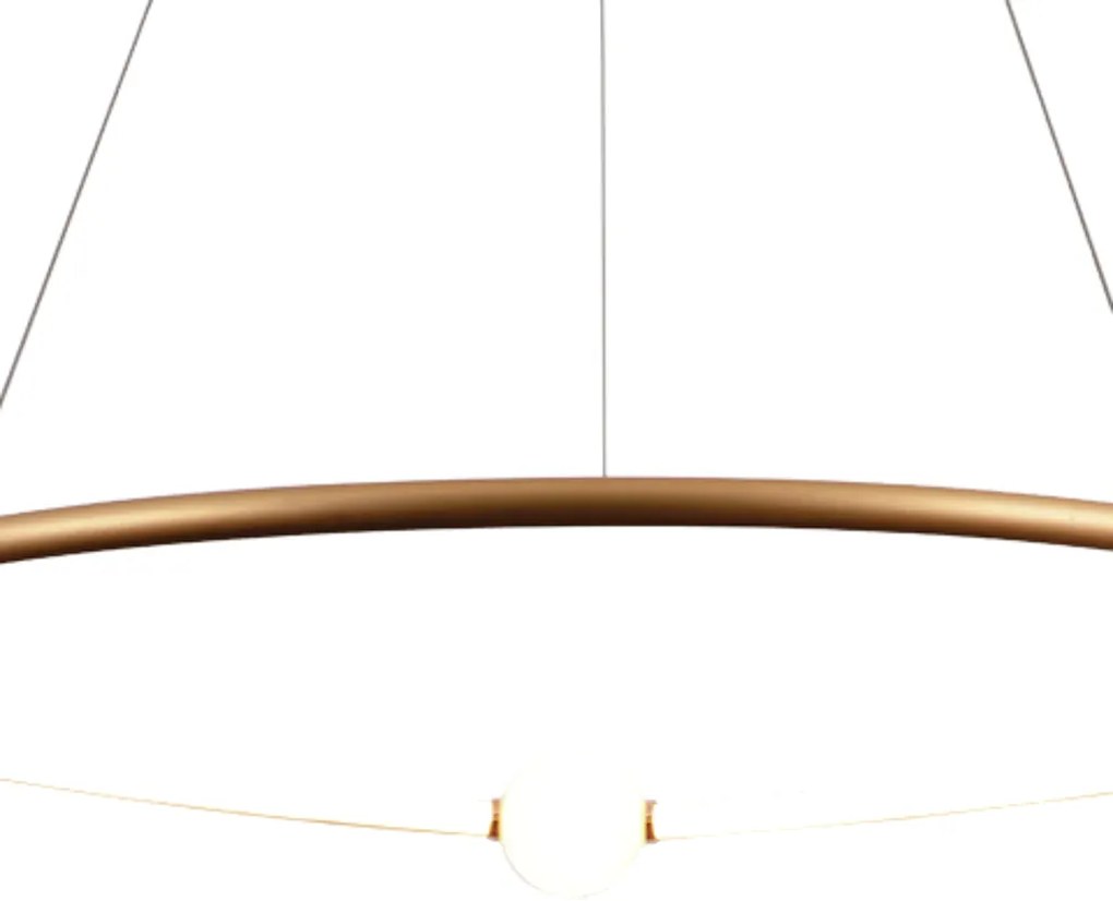 Pendente Nébula Ø87Cm Led 35W 3000K Bivolt / Anel Simples | Bella Ilum...