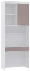 Escrivaninha Bancada Estudo Modulada 90cm Taiga Branco/Cinnamon L01 -