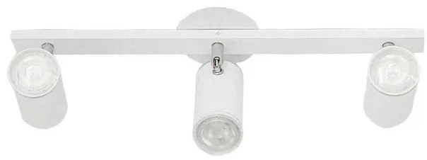 Spot Sobrepor Triplo Aluminio - BRANCO FOSCO