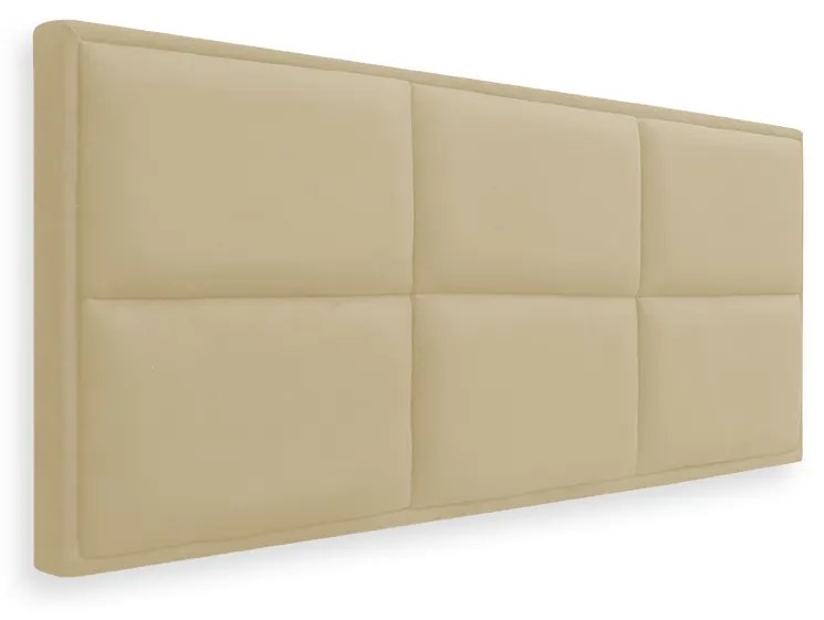 Cabeceira Painel Cama Box Solteiro 90cm Nina Suede Bege - Sheep Estofados - Bege