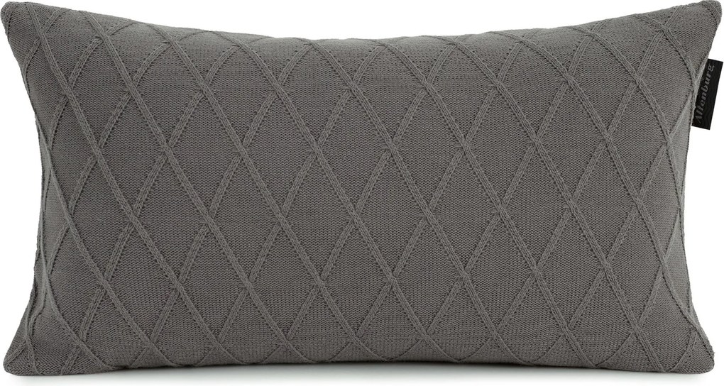 Almofada de Tricô Altenburg Amara 30x50 - Cinza Aço Cinza Aço
